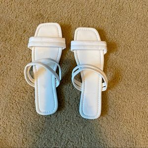 White Strappy Sandals